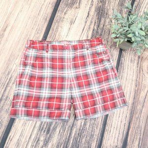 Nike Golf Girls Shorts Size XL Dri Fit Stay Cool Plaid Multicolor  Deep Pink